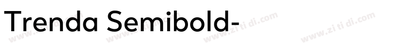 Trenda Semibold字体转换